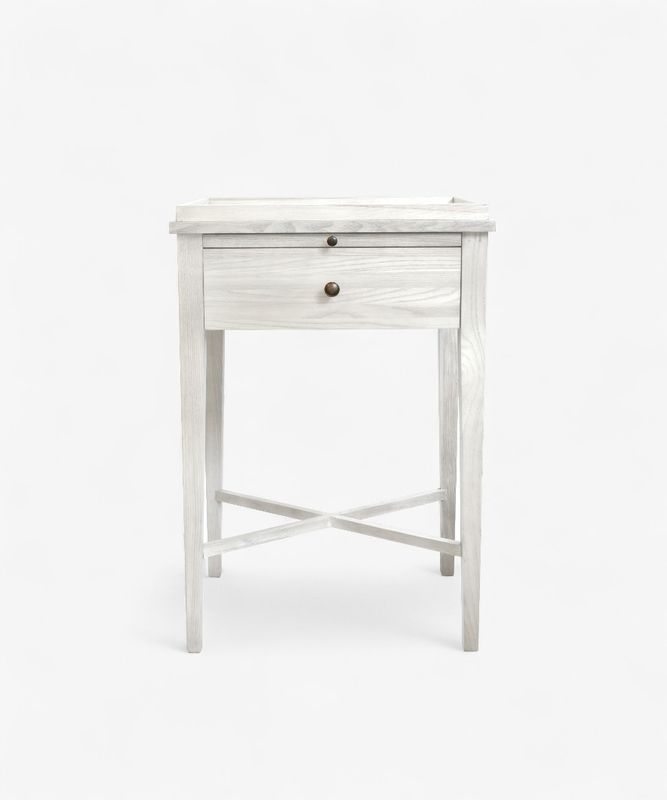 Saskia Bedside Table White French Country Collections