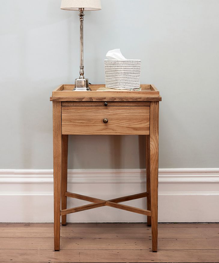 Saskia Bedside Table Oak Natural