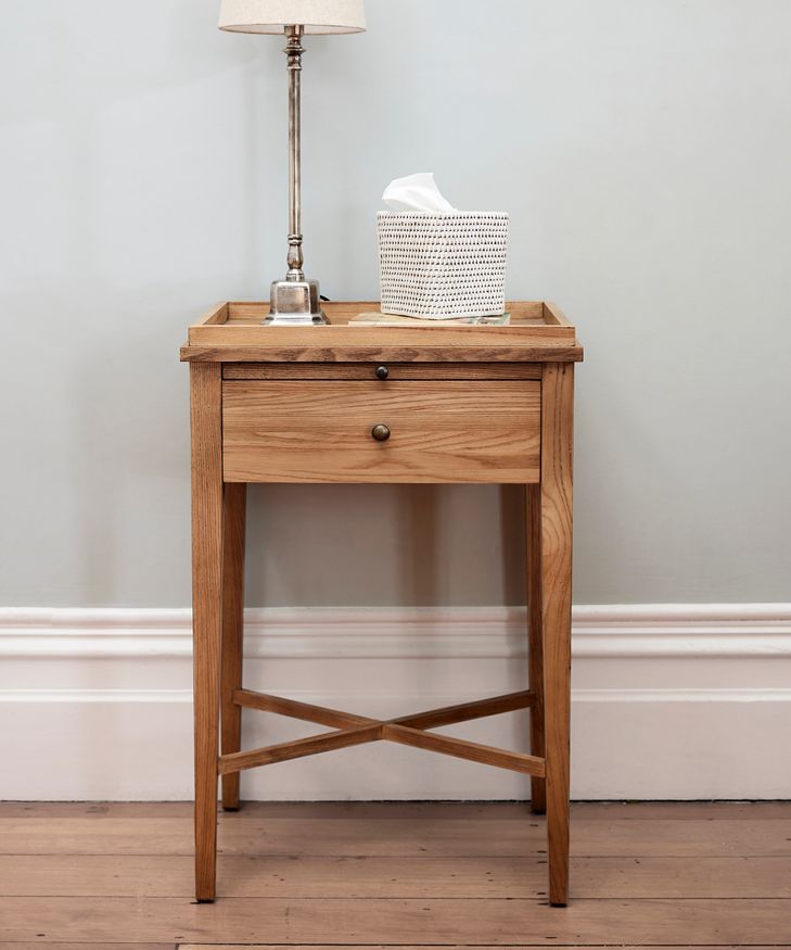 Saskia Bedside Table Oak Natural