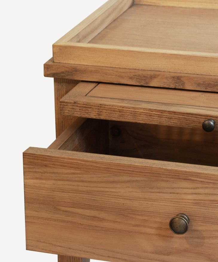 Saskia Bedside Table Oak Natural