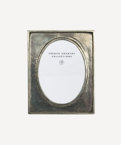 Pewter Oval Photo Frame  3x4"
