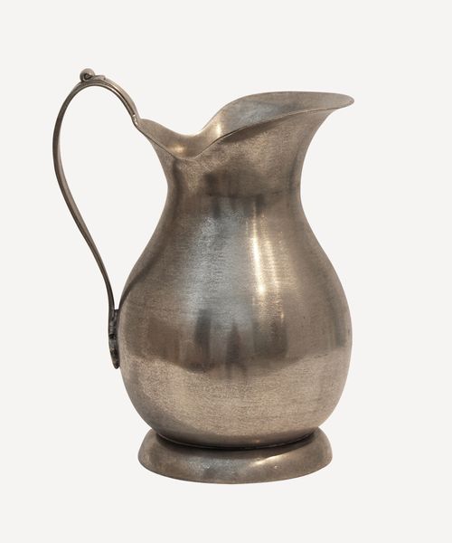 Pewter Jug with Flat Handle Large