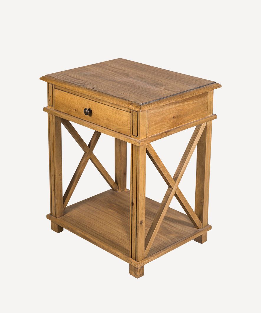 Villa Oak Bedside Table