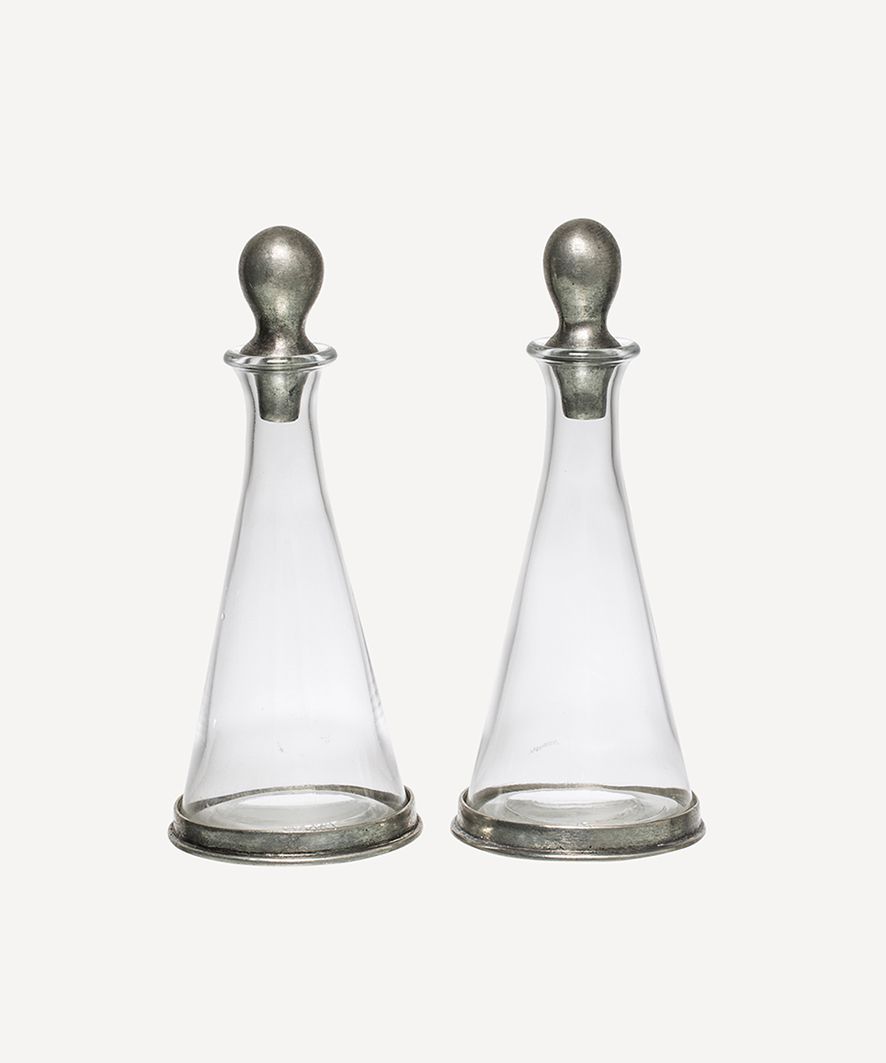Cone Shape Oil and Vinegar with out Stand (2PC)