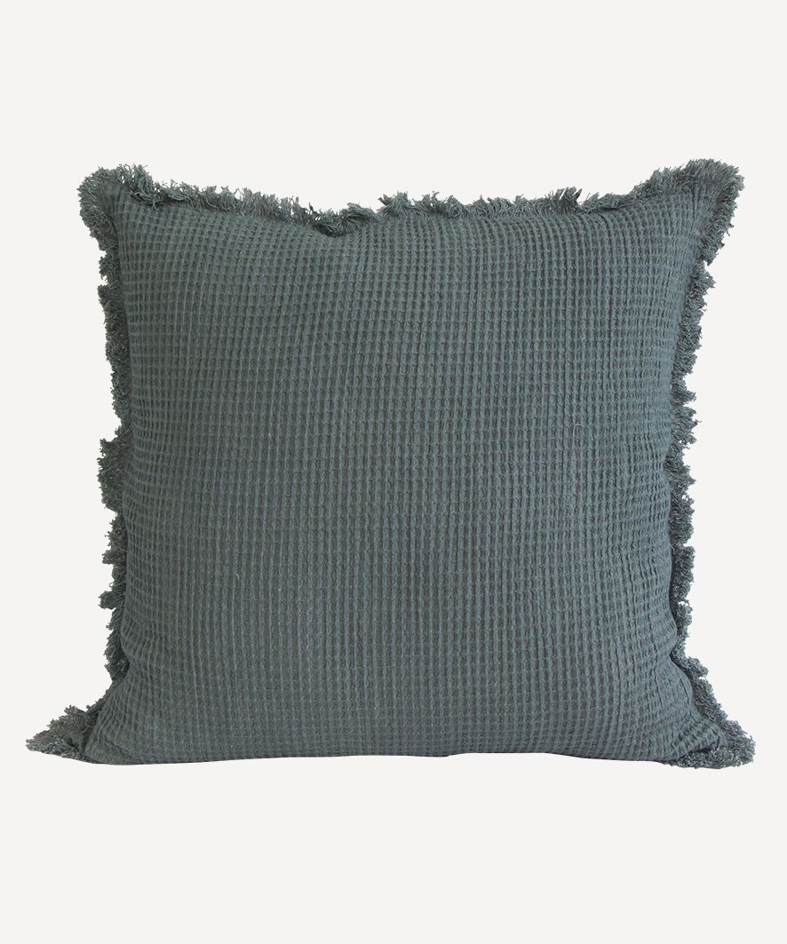 Waffle Cotton Cushion Cover Ink
