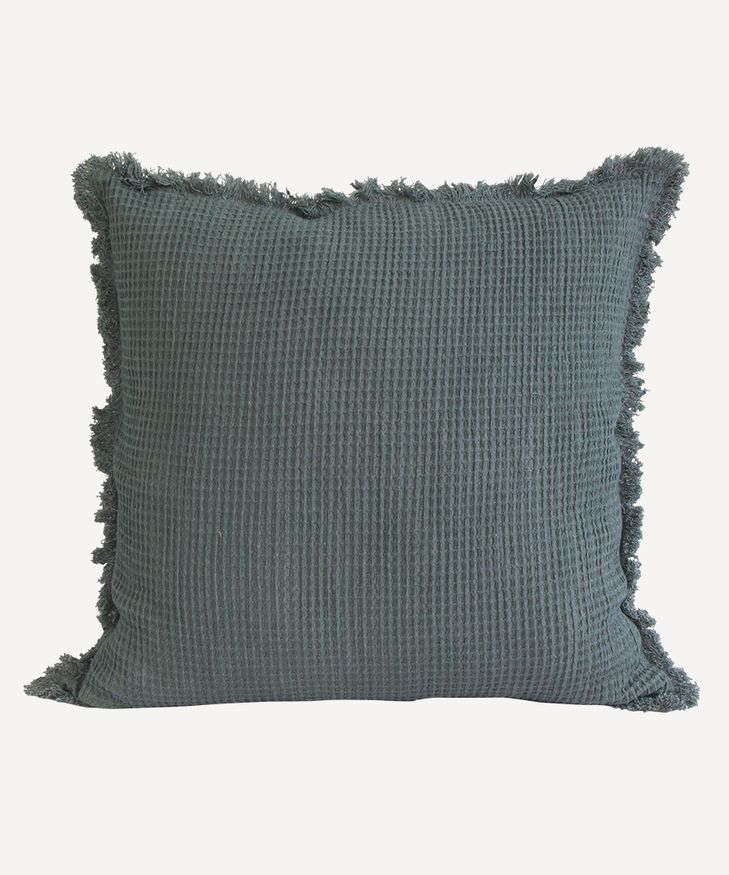 Waffle Cotton Cushion Cover Ink