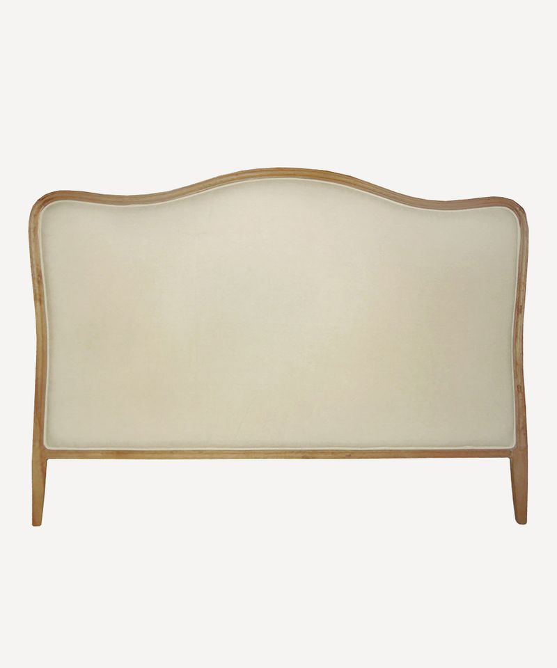 Shaped Bed Head Natural Linen King