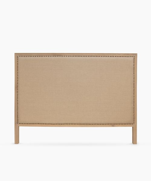 Studded Bed Head Natural Linen King