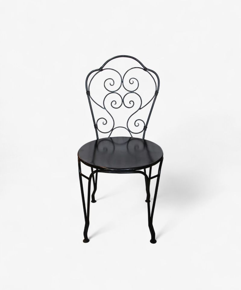 Paris Black Iron Chair