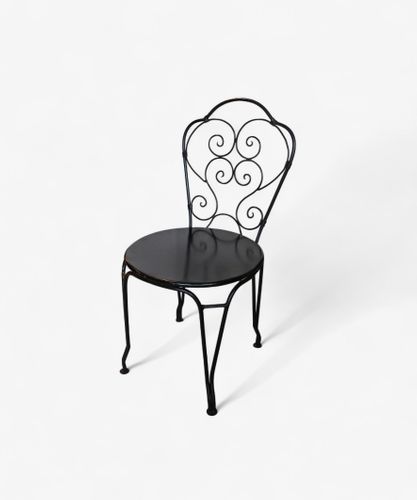Paris Black Iron Chair