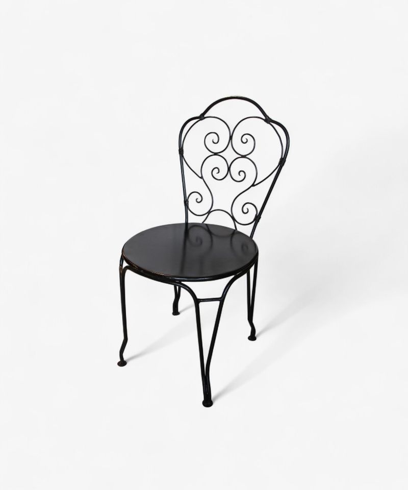 Paris Black Iron Chair
