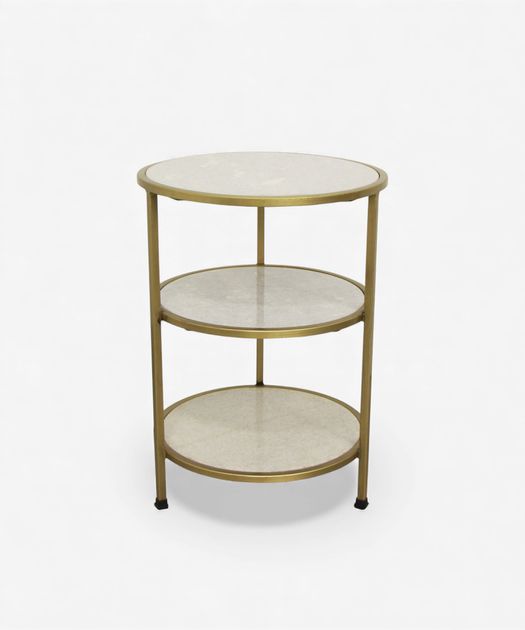 Marco Tier Round Side Table French Country Collections