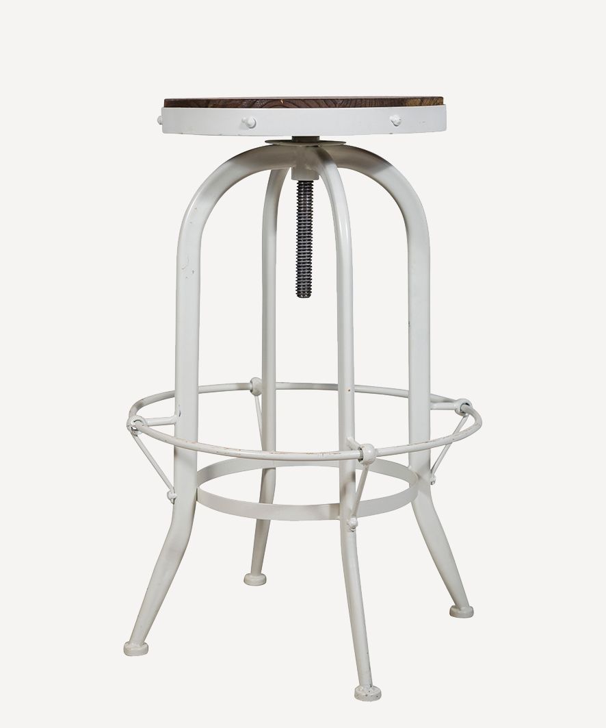 Workshop Stool White