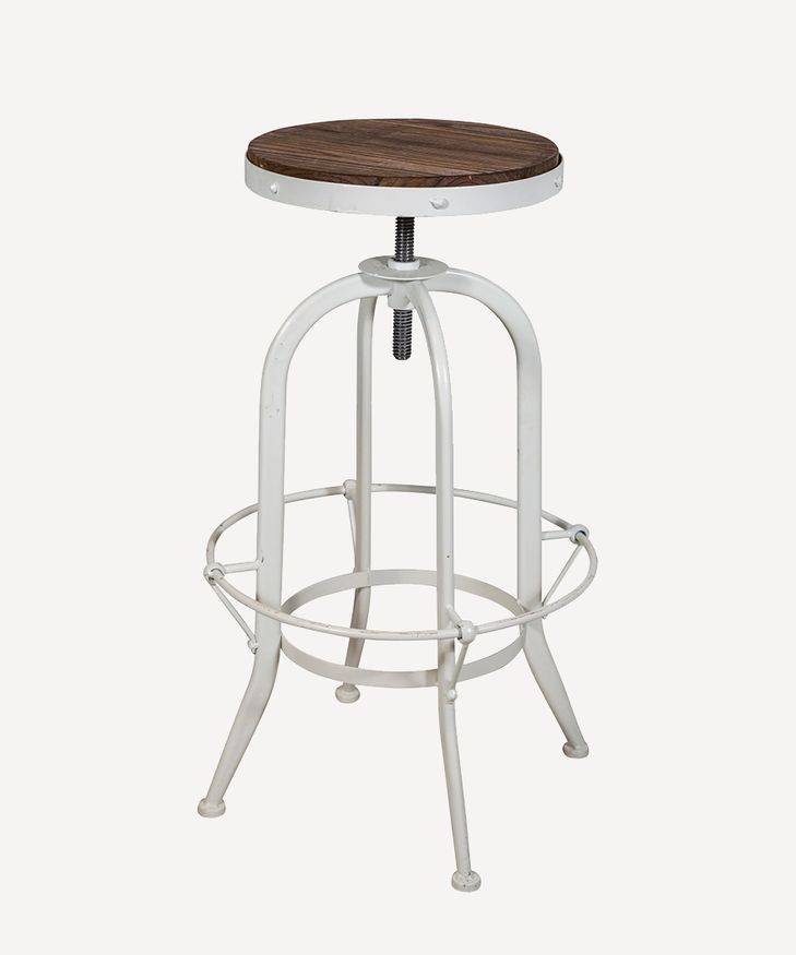 Workshop Stool White