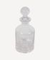 Wreath Etched Glass Decanter