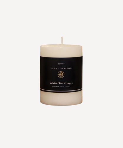 Maison Pillar Candle White Tea Ginger 3x4"