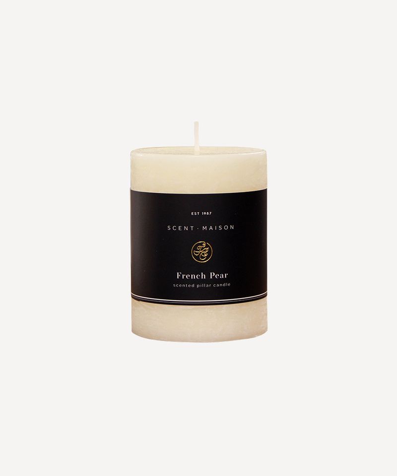 Maison Pillar Candle French Pear 3x4"