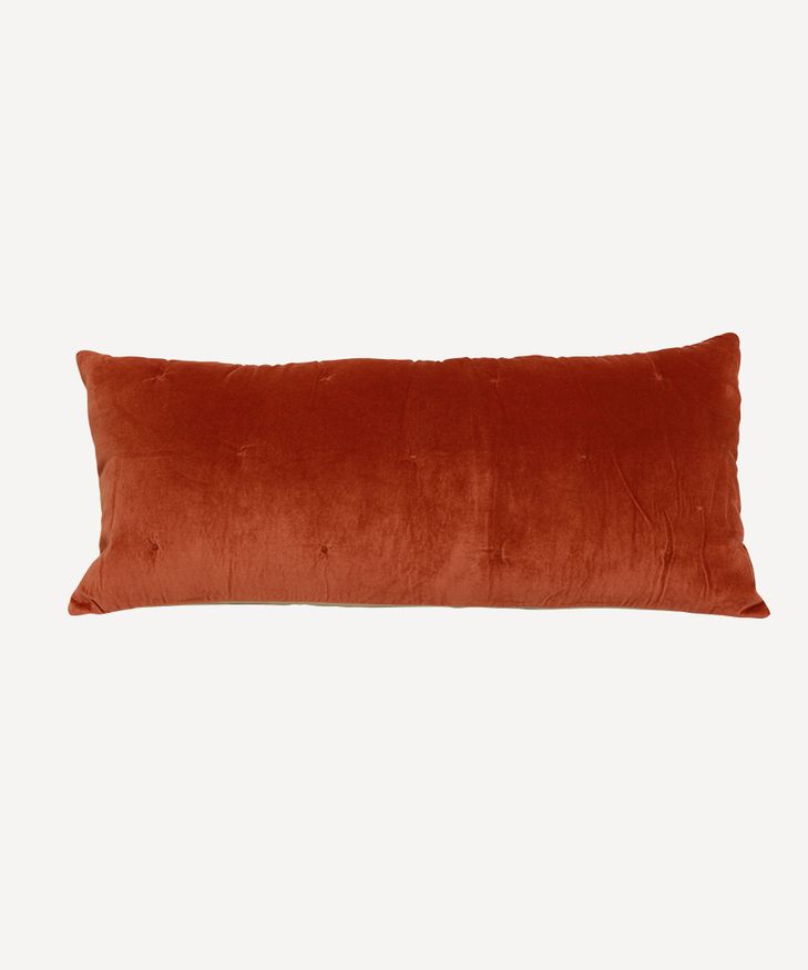 Velvet Lodge Cushion Burnt Orange