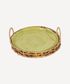 Vert Textured Platter  with Seagrass Tray Small