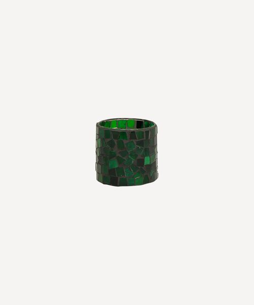 Mosaic Green Votive Small