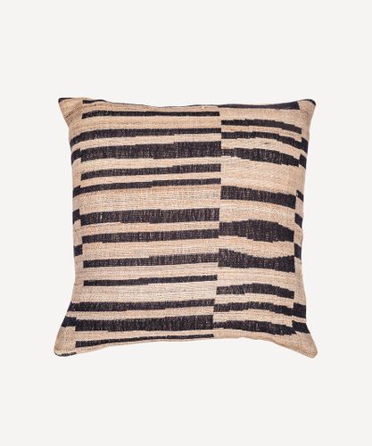 Stripes Wool Silk Cushion  Cover