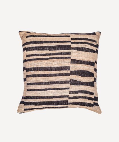 Stripes Wool Silk Cushion  Cover