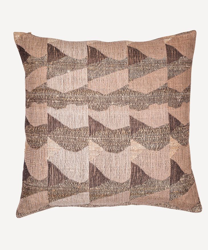 Waves Wool Silk Cushion Cover