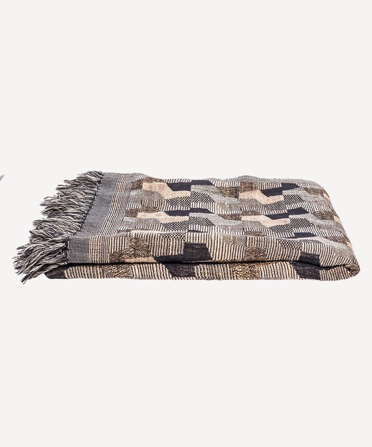 Repetition Wool Silk Throw