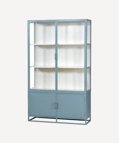 Cole Display Cabinet Double Blue
