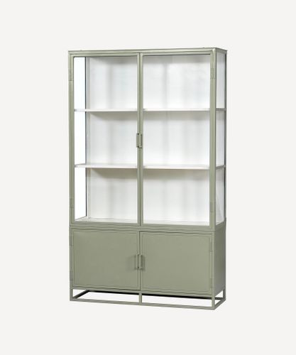 Cole Display Cabinet Double Olive