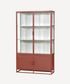 Cole Display Cabinet Double Rust