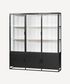 Cole Display Cabinet Triple Black White