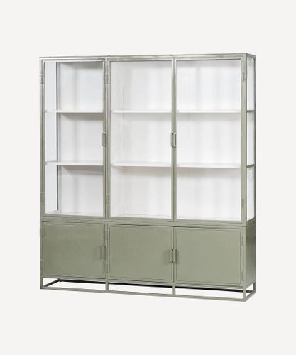 Cole Display Cabinet Triple Olive
