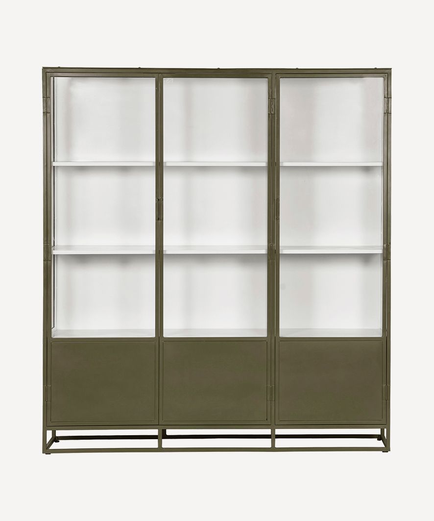 Cole Display Cabinet Triple Olive