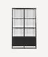 Cole Display Cabinet Double Black White