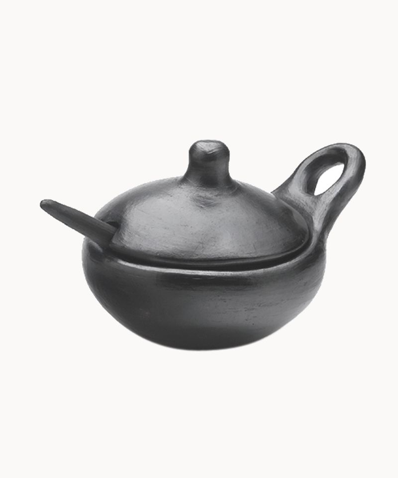 La Chamba Sauceboat with Lid and Spoon (3PC)