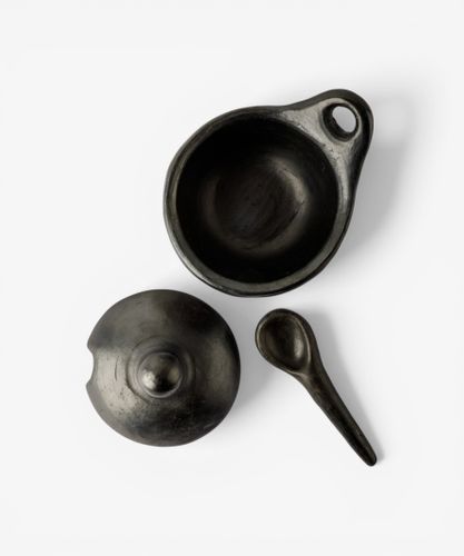 La Chamba Sauceboat with Lid and Spoon (3PC)
