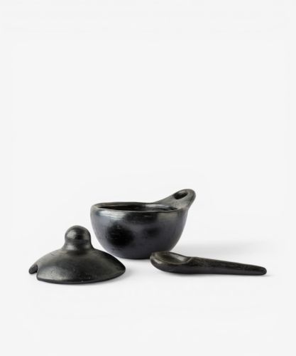 La Chamba Sauceboat with Lid and Spoon (3PC)
