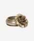 Camelia Small Round Trinket Box Pewter Finish