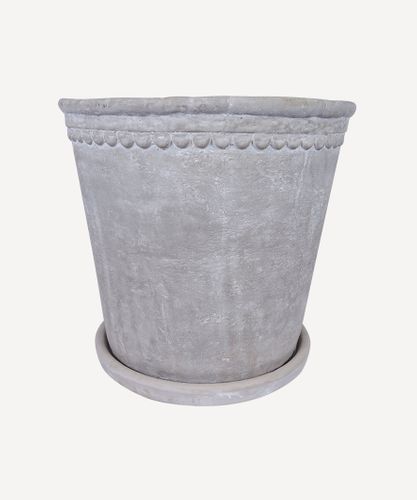 Scallop Planter Medium Grey