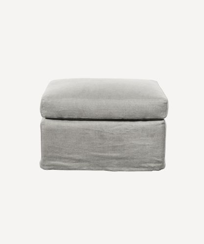 Dume Ottoman Soft Grey Cotton