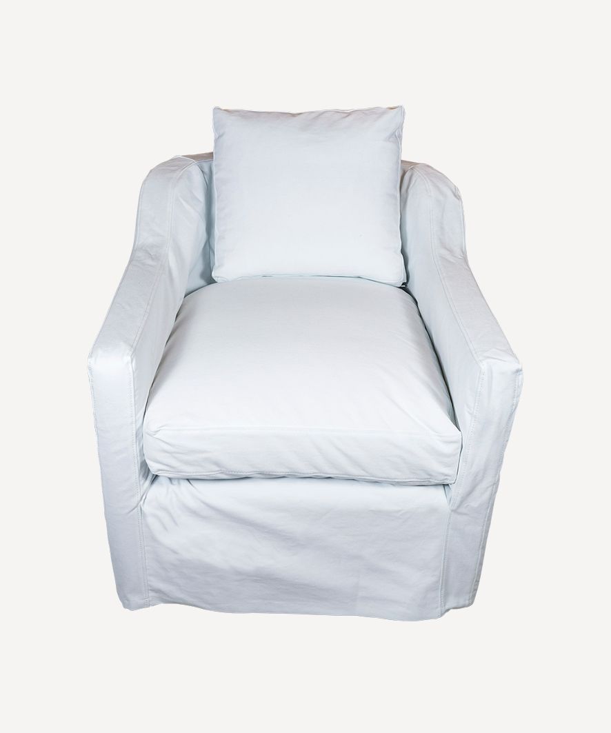 Dume Chair White Cotton Cover Only