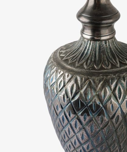 Finial Antique Silver Lampbase