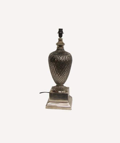 Finial Antique Silver Lampbase