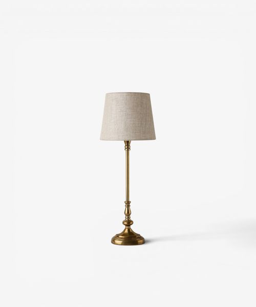 Antique Gold Oval Lamp Base