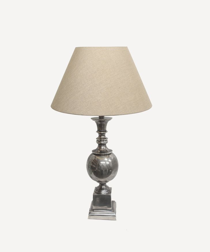 Bella Grand Lampbase Antique Silver