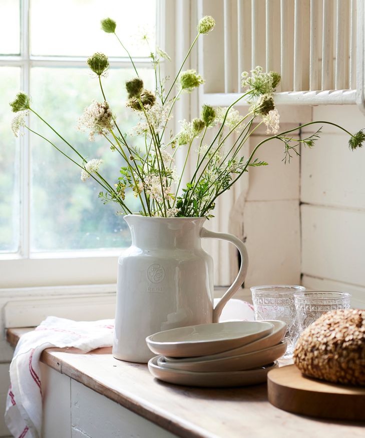 Franco Rustic White Large Pitcher