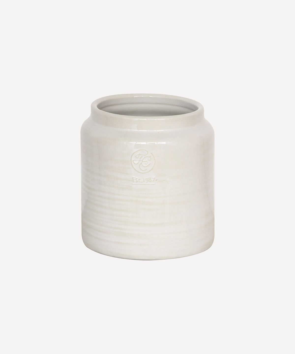 Franco Rustic White Utensil Holder Small