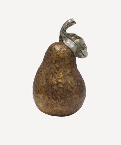 Gold Pear Ornament Large