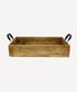 Ploughmans Small Rectangle  Tray Iron Handle